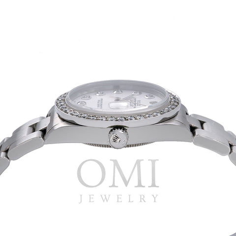 Rolex Datejust Diamond Watch, 68240 31mm, Silver Gray Dial with 1.3CT Diamonds