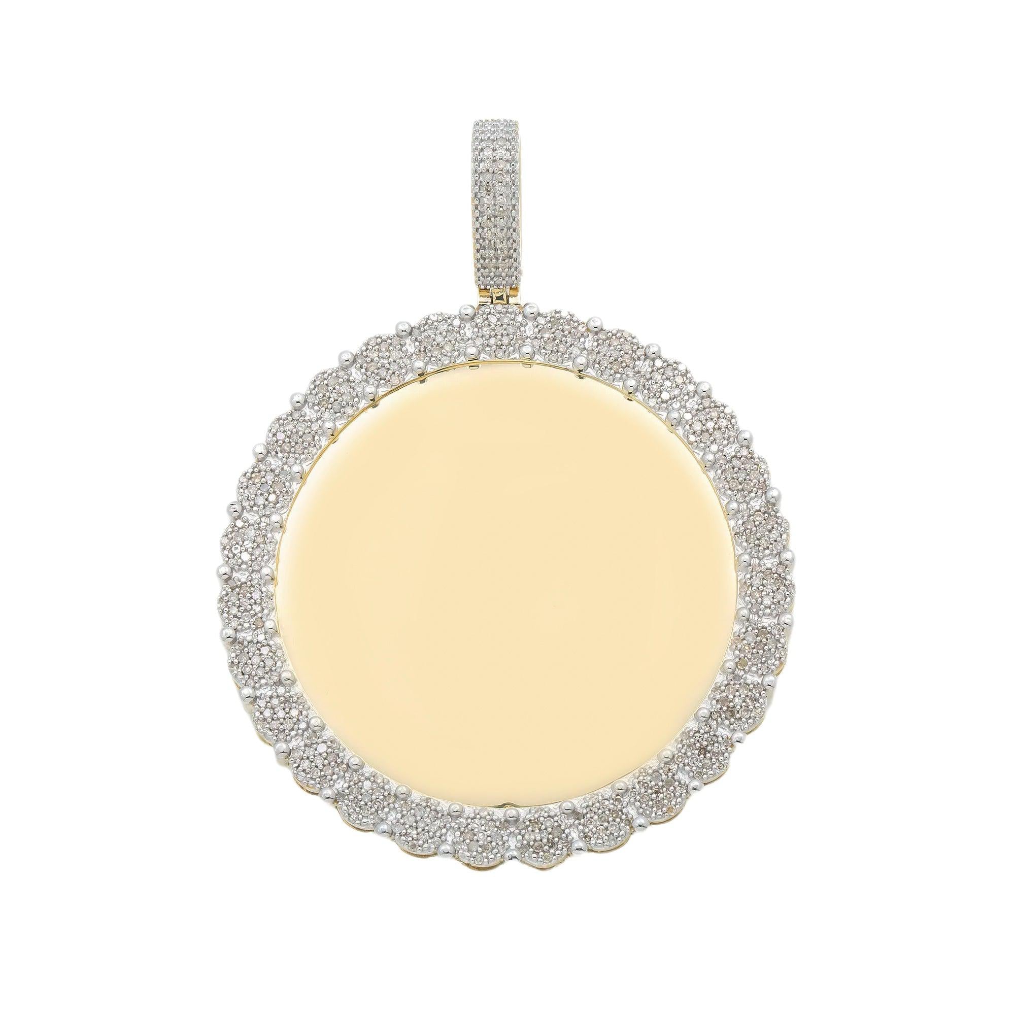 10K GOLD DIAMOND PICTURE PENDANT 1.19 CT