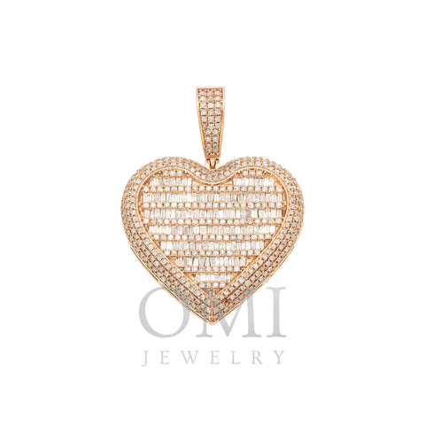 14K GOLD DIAMOND HEART PENDANT 1.99 CT