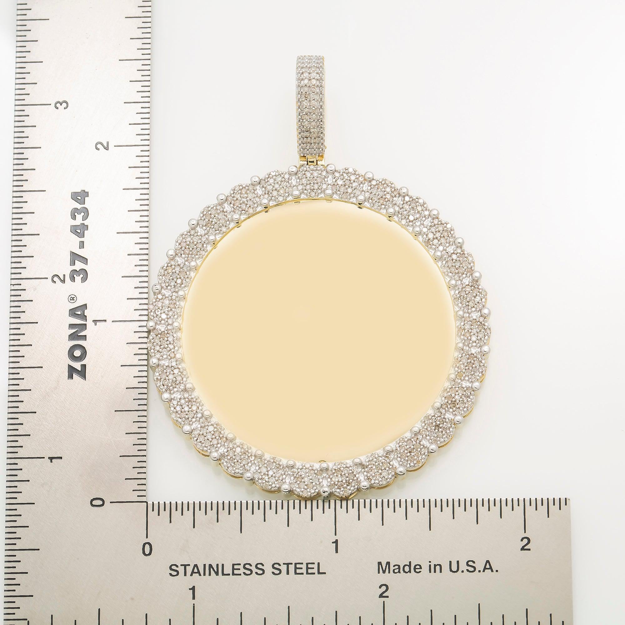 10K GOLD DIAMOND PICTURE PENDANT 1.19 CT