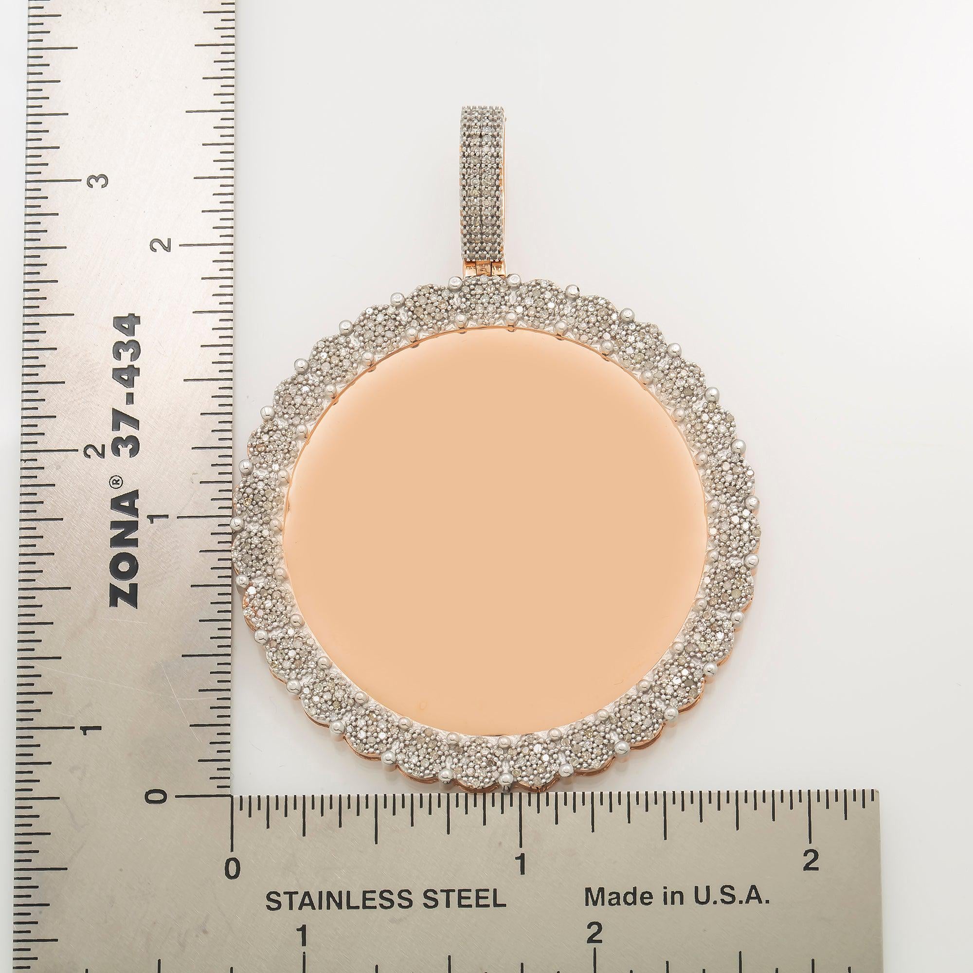 10K GOLD DIAMOND PICTURE PENDANT 1.19 CT