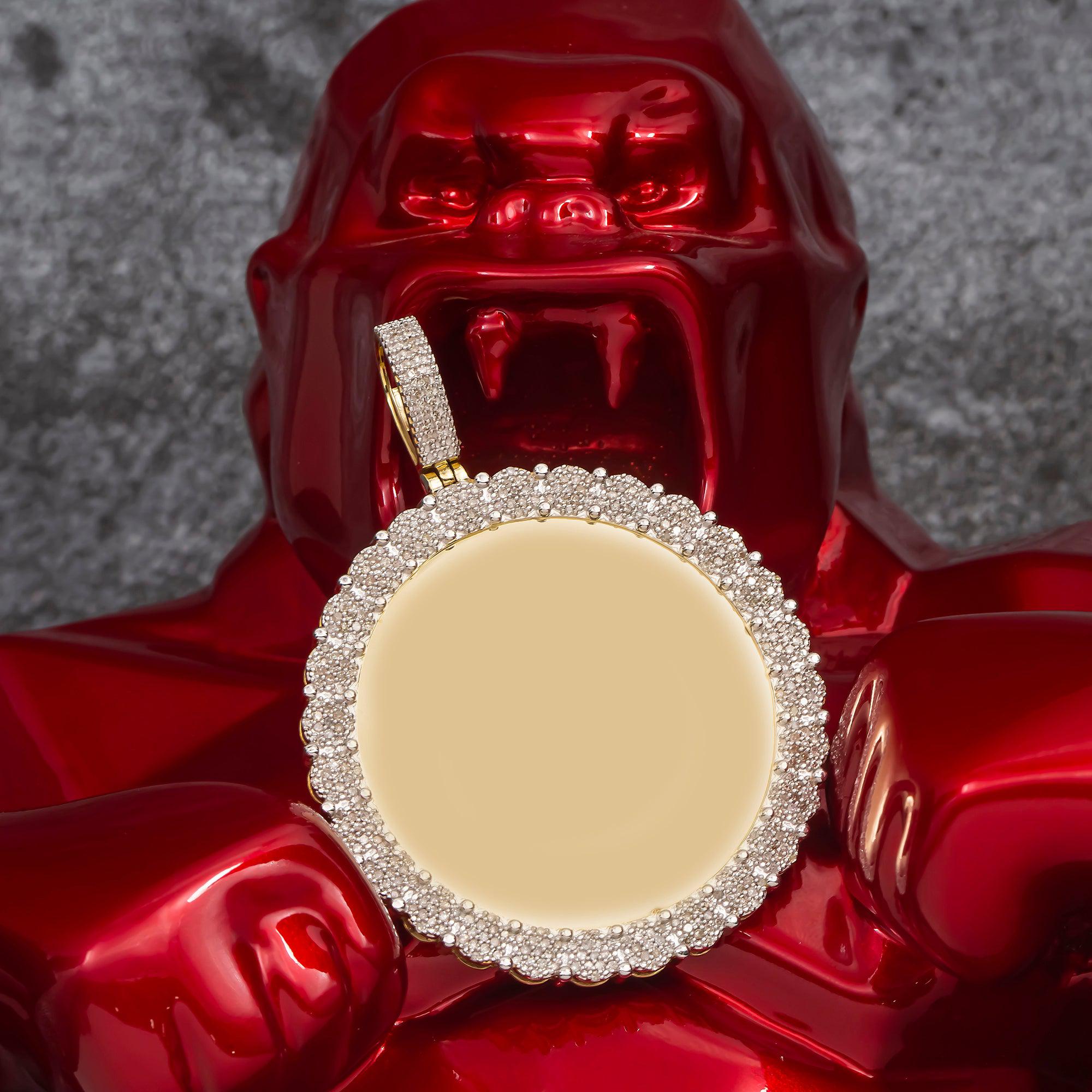 10K GOLD DIAMOND PICTURE PENDANT 1.19 CT