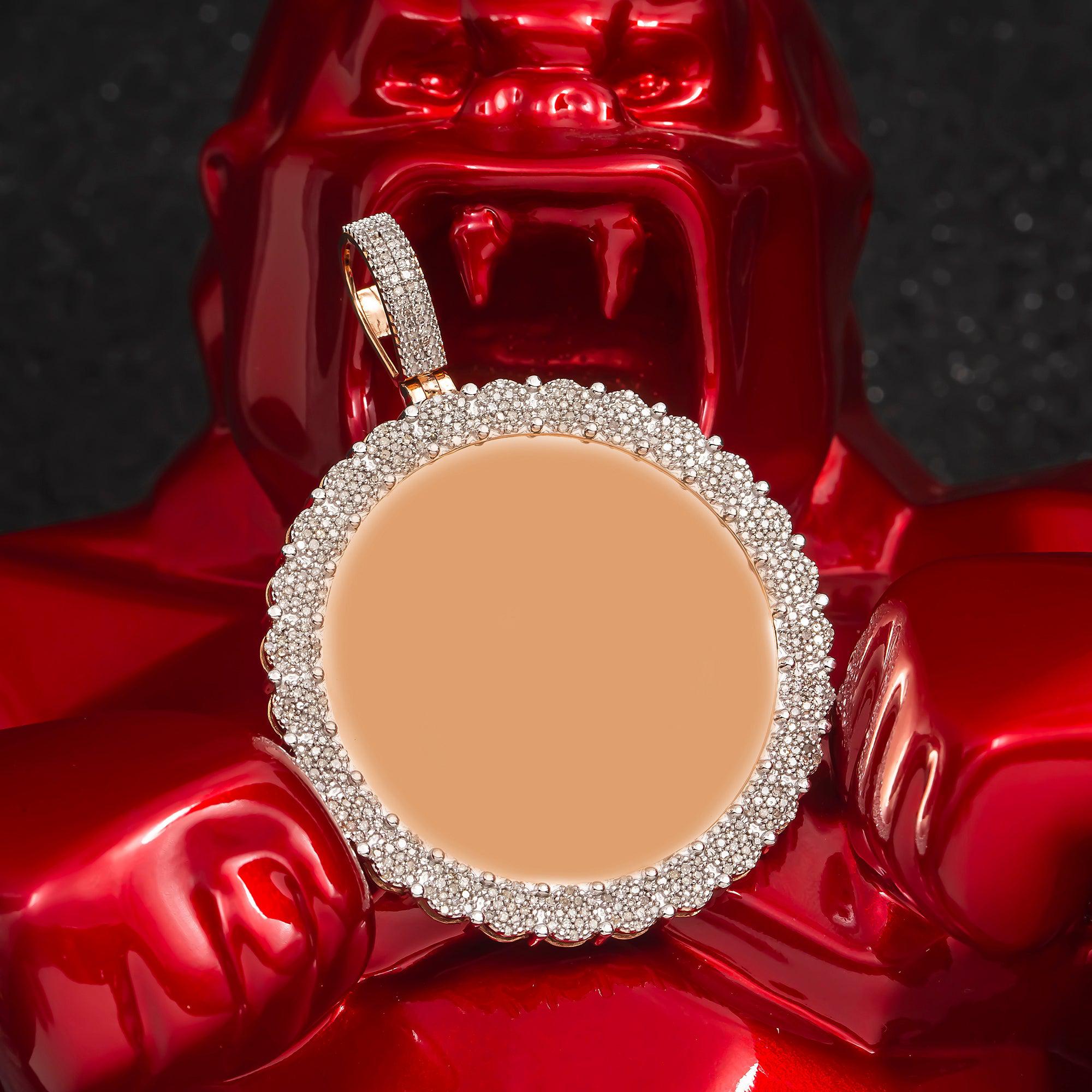 10K GOLD DIAMOND PICTURE PENDANT 1.19 CT