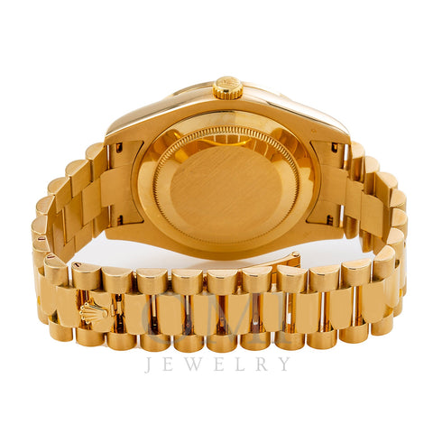 Rolex Day-Date II Diamond Watch, 218348 41mm, Champagne Dial FACTORY Diamond Bezel