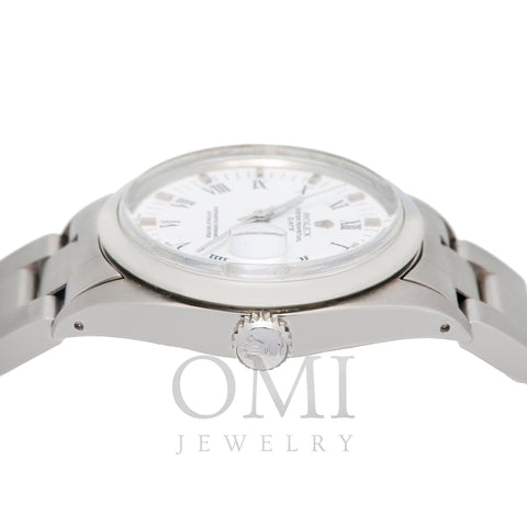 Rolex Oyster Perpetual Date 1500 White Dial With Stainless Steel Bracelet