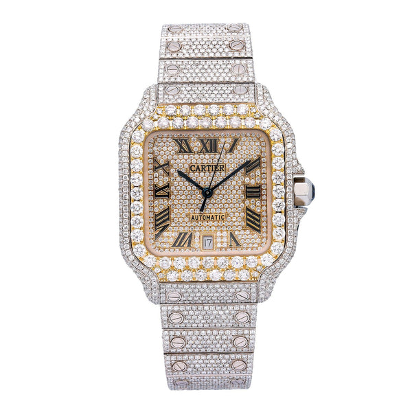 Cartier Santos WSSA0018 40MM Two Tone Yellow Gold Diamond Dial