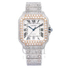 Cartier Santos WSSA0009 40MM White Dial With 17.96 CT Diamonds