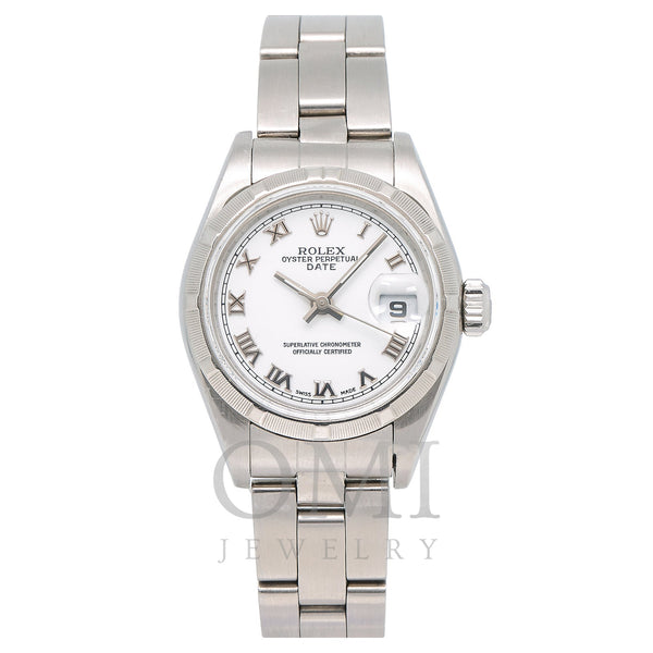 Rolex Oyster Perpetual Date 79160 26MM White Dial With Stainless Steel Bracelet
