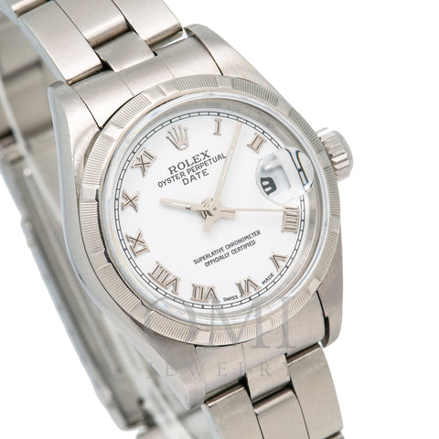 Rolex Oyster Perpetual Date 79160 26MM White Dial With Stainless Steel Bracelet