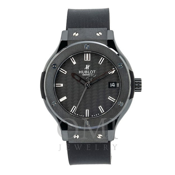 Hublot Classic Fusion Quartz 561.CM.1770.RX 38MM Black Dial With Rubber Bracelet