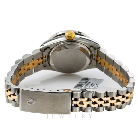 Rolex Lady-Datejust Diamond Watch, 69173 26mm, Blue Diamond Dial With 1.05 CT Diamonds Two Tone Bracelet