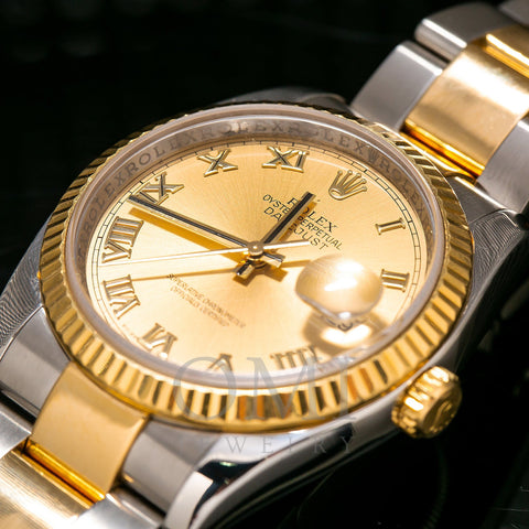 Rolex Datejust 36MM Champagne Dial With Two Tone Oyster Bracelet