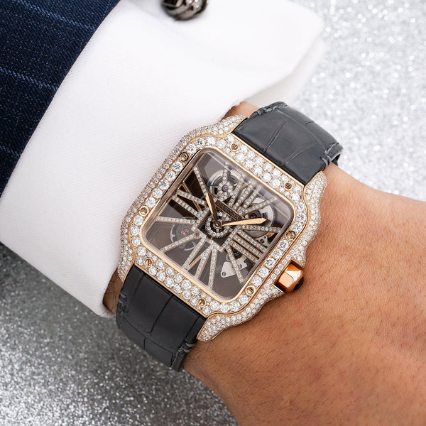 diamond cartier santos skeleton