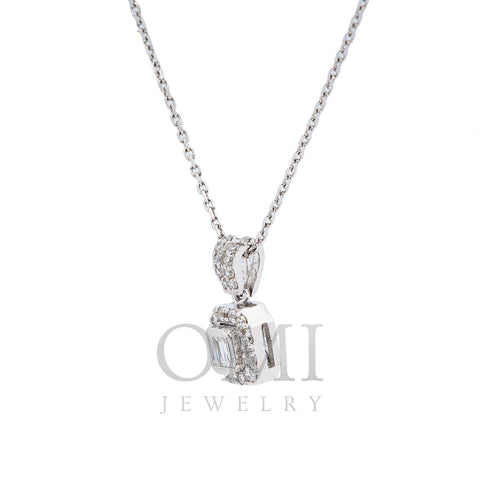 Women's 18K White Gold 0.25 CT Diamond Necklace