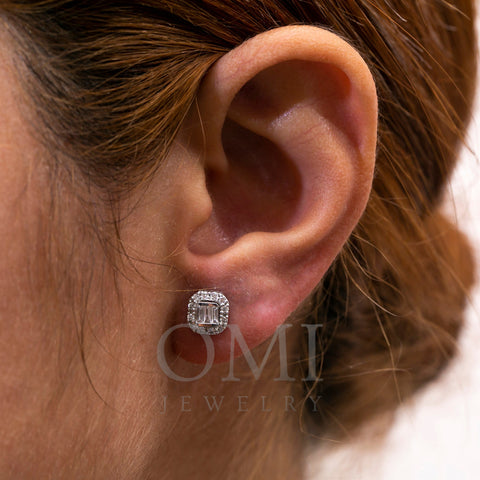 Women's 18K White Gold 0.37 CT Diamond Earrings