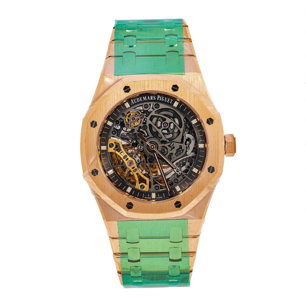 Audemars piguet skeleton online gold