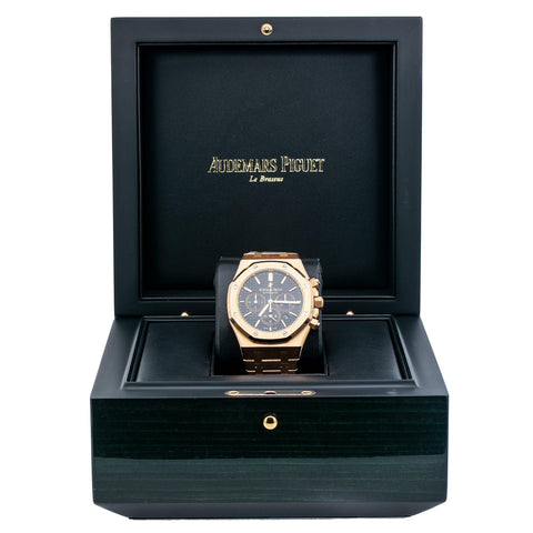 Audemars Piguet Royal Oak Chronograph 26320OR 41MM Black Dial With Rose Gold Bracelet