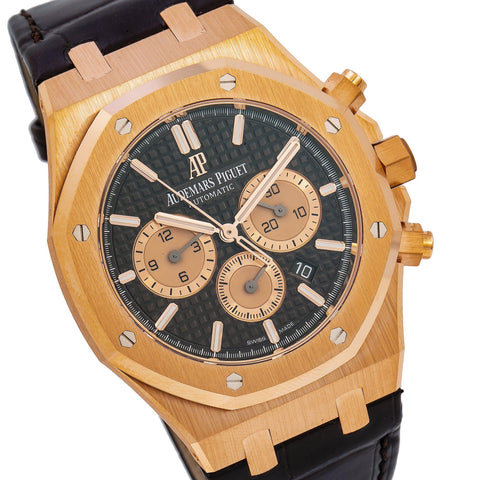 Audemars Piguet Royal Oak Chronograph 26331OR 41MM Brown Dial With Leather Bracelet