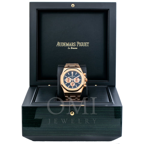 Audemars Piguet Royal Oak Chronograph 26320OR 41MM Blue Dial With Rose Gold Bracelet