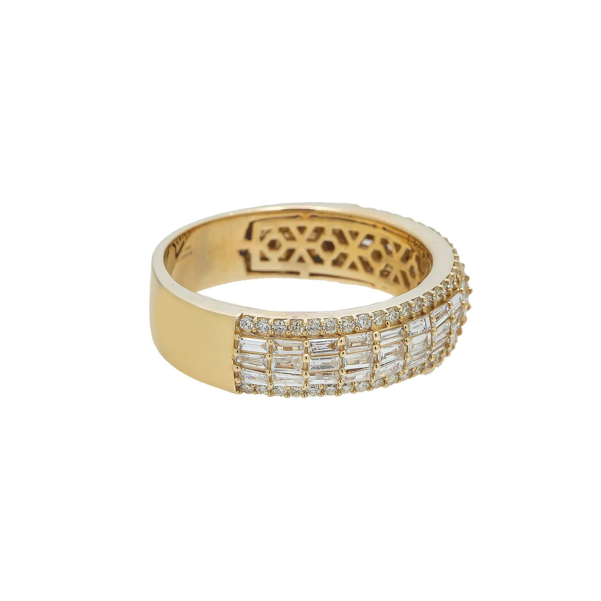 14K GOLD DIAMOND MEN'S RING 1.07 CT