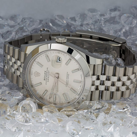 Rolex Datejust 41 126300 41MM White Dial With Stainless Steel Jubilee Bracelet