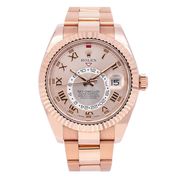 Rolex Sky-Dweller 326935 42MM Sundust Dial With Rose Gold Oyster Bracelet