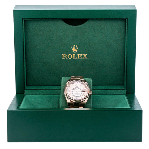 Rolex Sky-Dweller 326935 42MM Sundust Dial With Rose Gold Oyster Bracelet