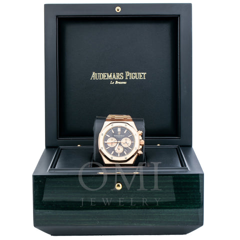 Audemars Piguet Royal Oak Chronograph 26331OR 41MM Black Dial With Rose Gold Bracelet