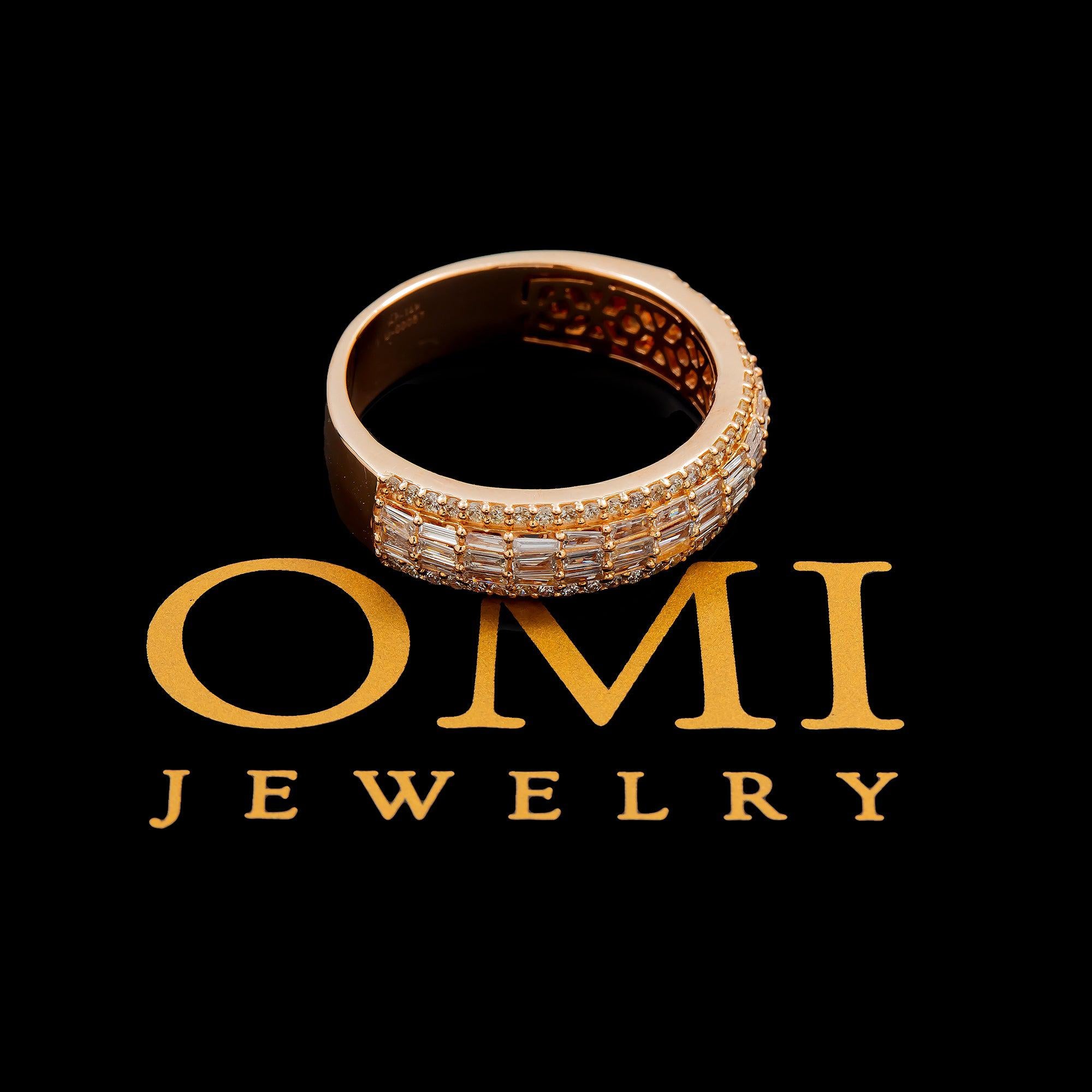 14K GOLD DIAMOND MEN'S RING 1.07 CT