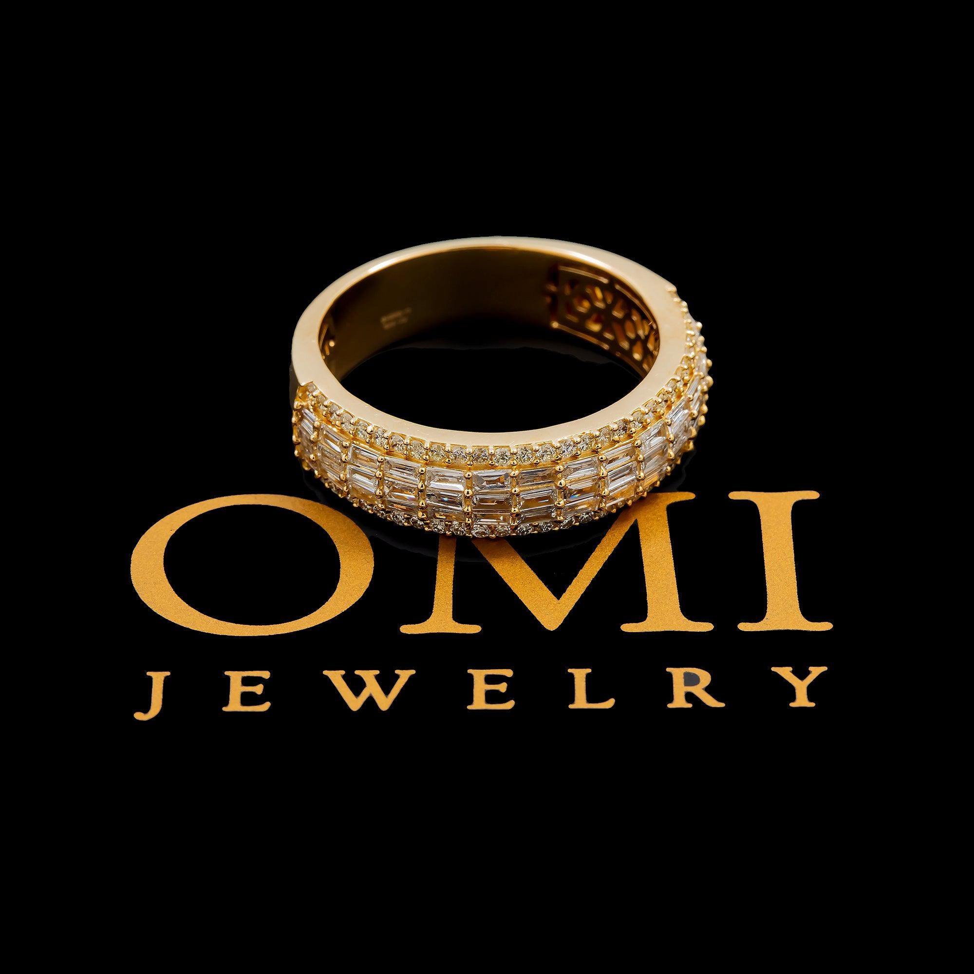 14K GOLD DIAMOND MEN'S RING 1.07 CT