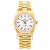 Rolex Datejust 68273 White Dial With Yellow Gold President Bracelet
