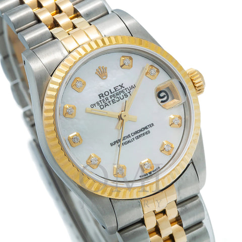 Rolex Lady-Datejust 69173 26MM Diamond Dial With Two Tone Jubilee Bracelet