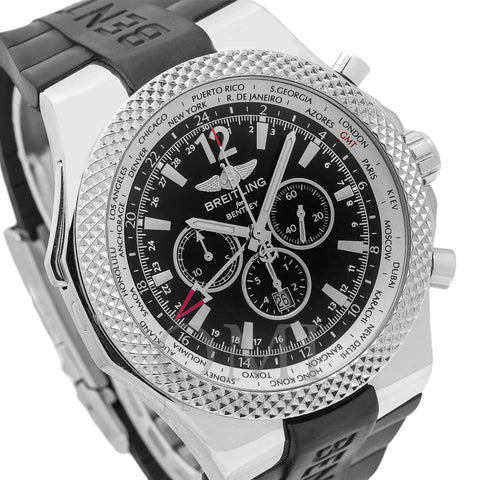 Breitling Bentley A47362 49MM Black Dial With Rubber Bracelet