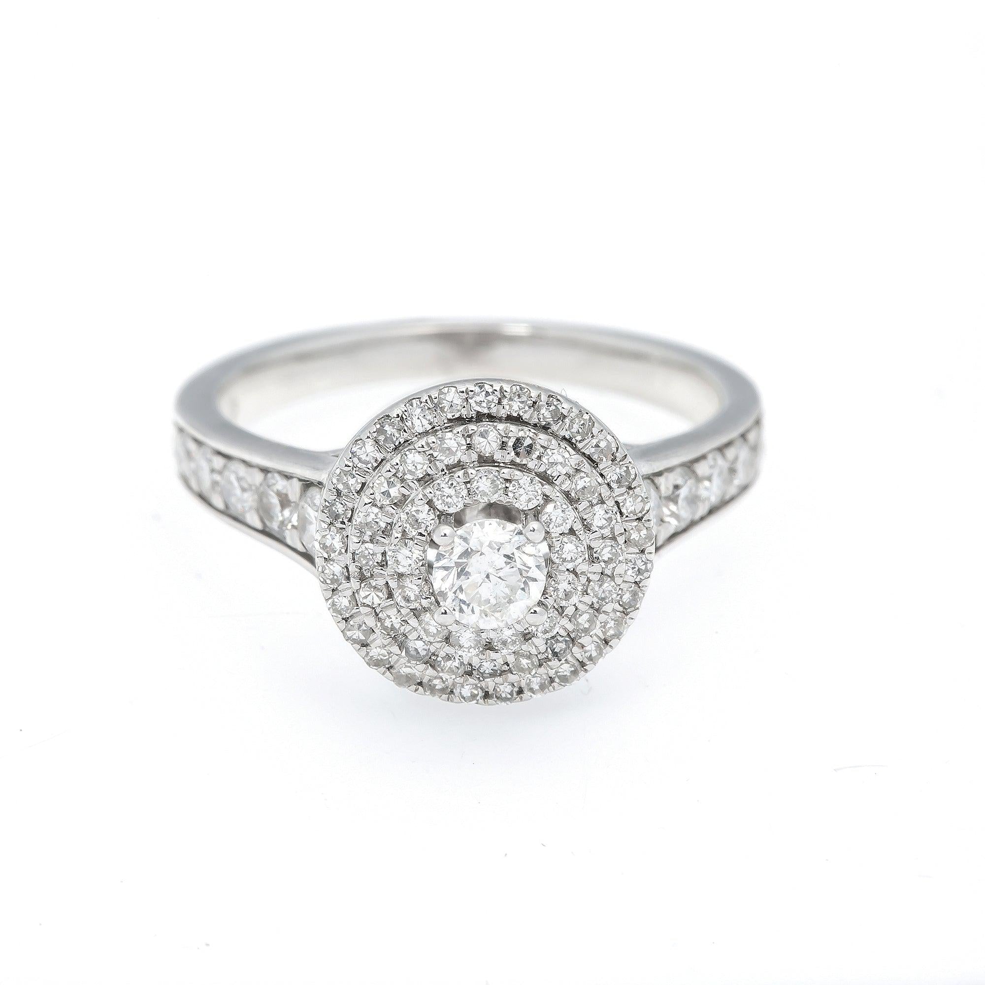 14K WHITE GOLD ENGAGEMENT LADIES RING WITH 1..00 CT DIAMONDS