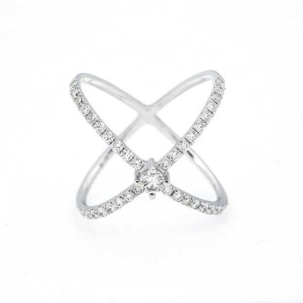 14K GOLD DIAMOND DESIGNER RING 0.85 CT OMI Jewelry