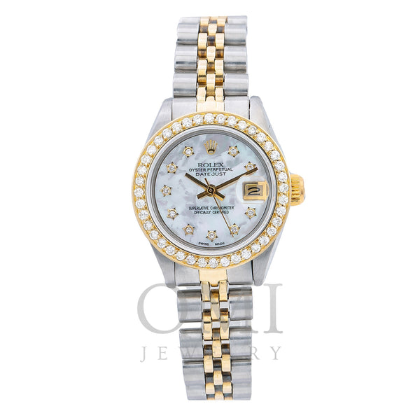 Rolex Lady-Datejust 6917 26MM White Diamond Dial With 0.90 CT Diamonds