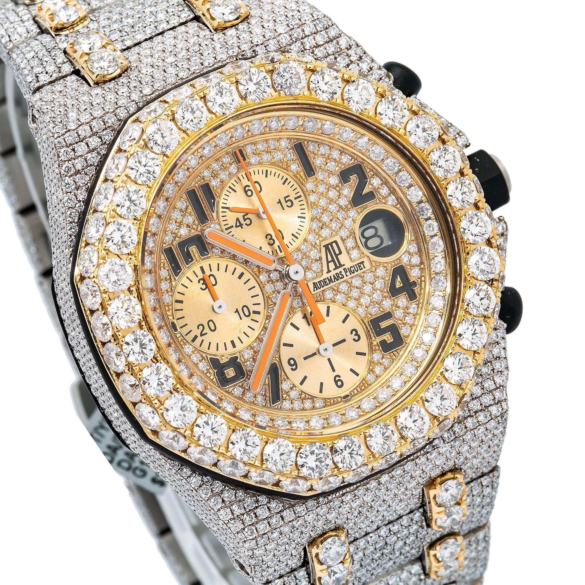 Audemars Piguet Royal Oak Offshore Chronograph 26170ST 42MM Yellow Gold Diamond Dial With 31.25 CT Diamonds