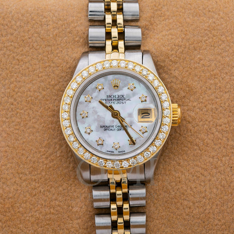 Rolex Lady-Datejust 6917 26MM White Diamond Dial With 0.90 CT Diamonds