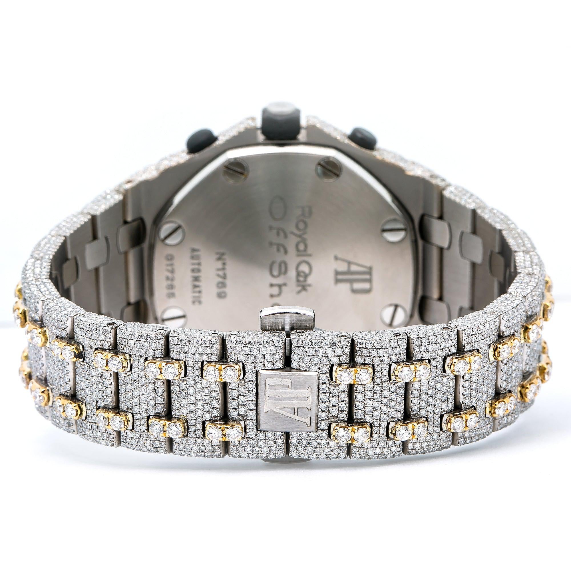 Audemars Piguet Royal Oak Offshore Chronograph 26170ST 42MM Yellow Gold Diamond Dial With 31.25 CT Diamonds