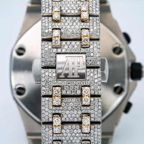 Audemars Piguet Royal Oak Offshore Chronograph 26170ST 42MM Yellow Gold Diamond Dial With 31.25 CT Diamonds