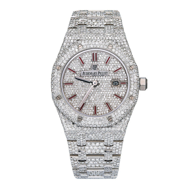 Audemars Piguet Royal Oak 33MM 67650ST Diamond Paved Dial Custom