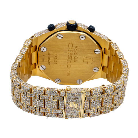 Audemars Piguet Royal Oak Offshore Chronograph 25721BA 42MM Champagne Dial With 29.75 CT Diamonds