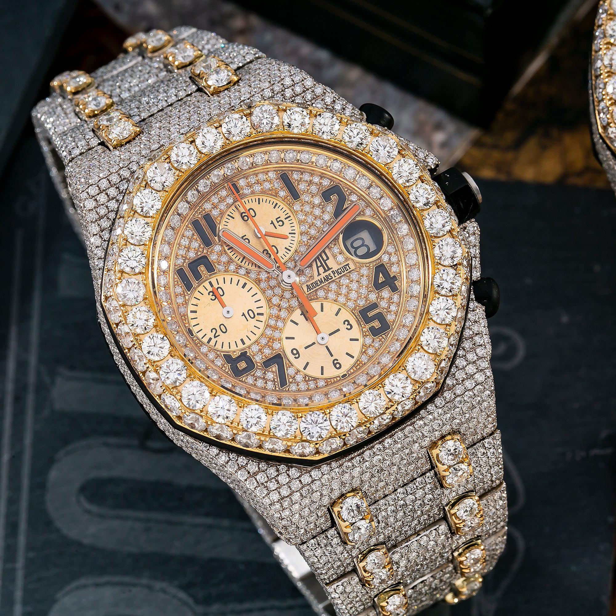 Audemars Piguet Royal Oak Offshore Chronograph 26170ST 42MM Yellow Gold Diamond Dial With 31.25 CT Diamonds