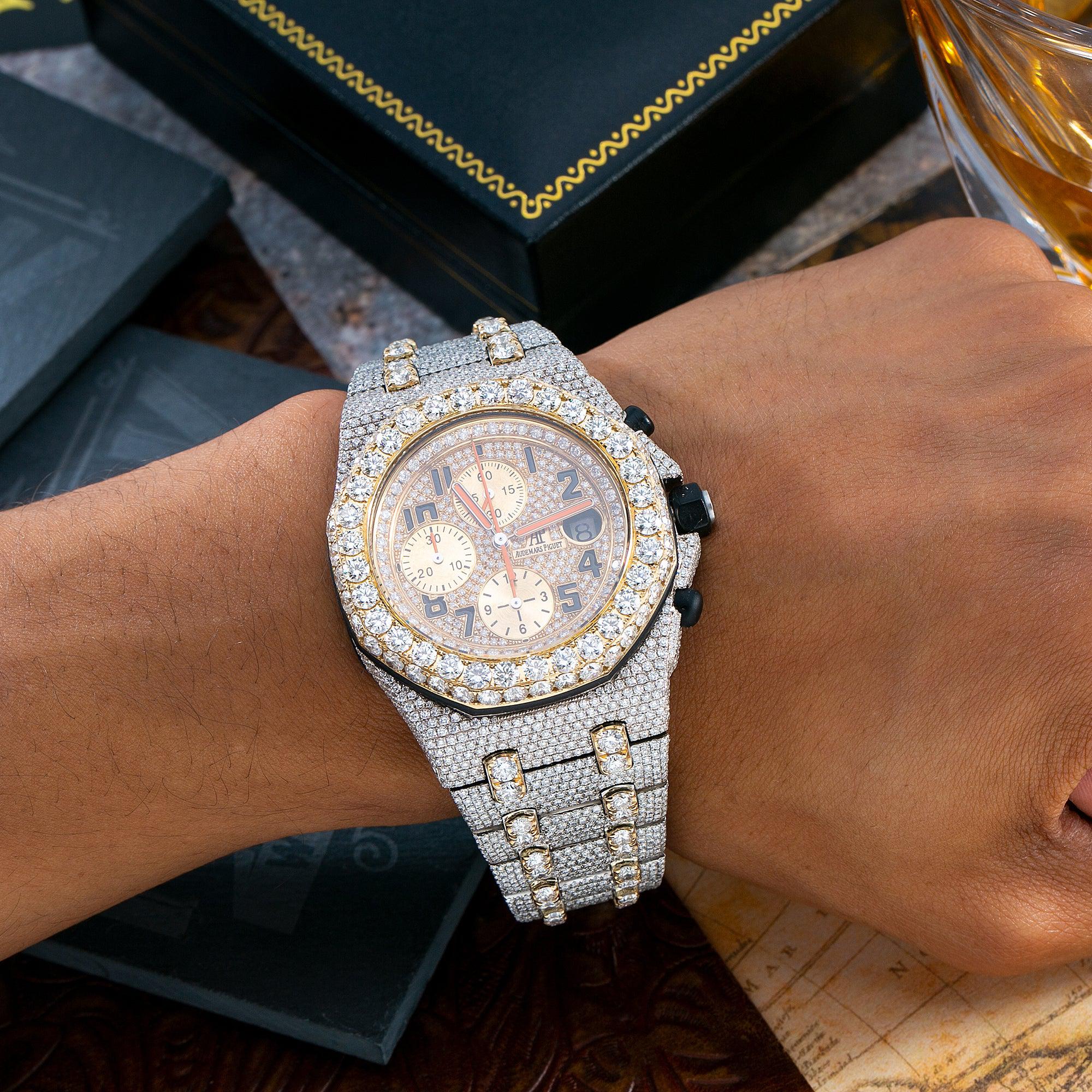 Audemars Piguet Royal Oak Offshore Chronograph 26170ST 42MM Yellow Gold Diamond Dial With 31.25 CT Diamonds