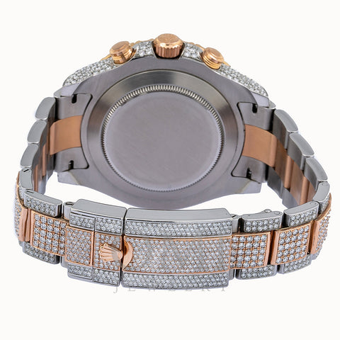 Rolex Yacht-Master II Diamond Watch, 116681 44mm, White Dial With 17.50 CT Diamonds