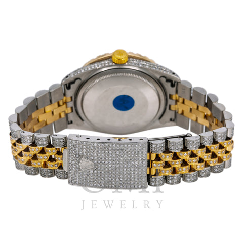 Rolex Datejust Diamond Watch, 1601 36mm, Red Diamond Dial With 8.25 CT Diamonds
