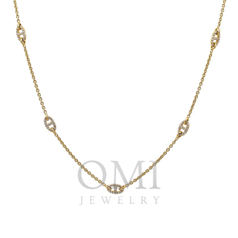 18K Yellow Gold Women's Necklace, 18