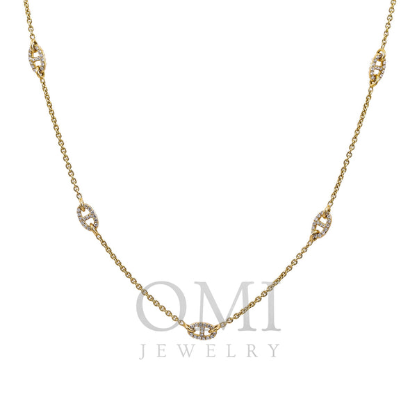 18K Yellow Gold Women's Necklace, 18