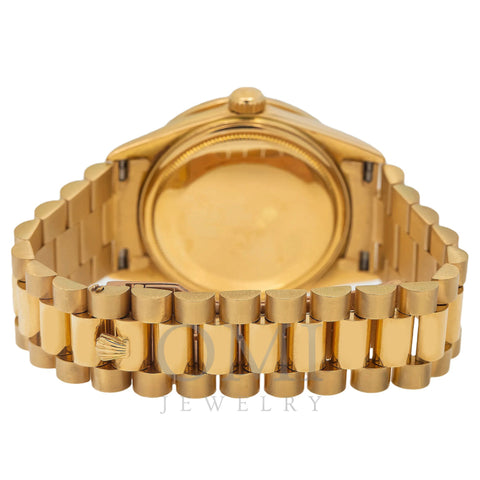 Rolex Day-Date 18013 36MM Diamond Gemstone Dial And Bezel With Presidential Bracelet