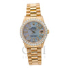 Rolex Datejust 68278 31MM Blue Diamond Dial With 18K Yellow Gold President Bracelet
